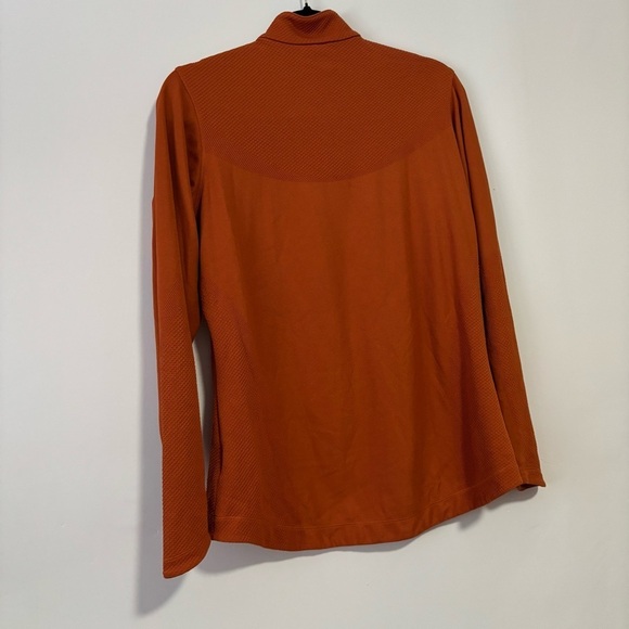 NIKE GOLF Dri fit burnt orange women’s large long sleeve 1/4 zip - Picture 5 of 6